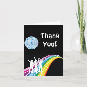 Disco Dance Tackkort Card