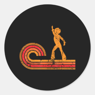 Disco Dancer Silhouette Disco Runt Klistermärke