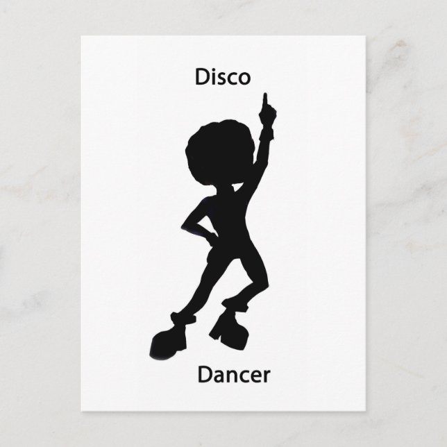 Disco dancer vykort (Framsida)