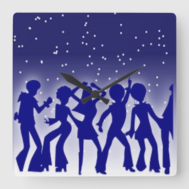 DISCO DANCERS FYRKANTIG KLOCKA (Framsida)