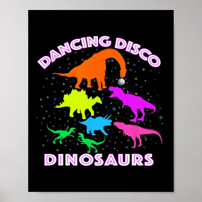 Disco Dancing Dinosaurs Prove Awesome Teacher Pres Poster (Framsidan)