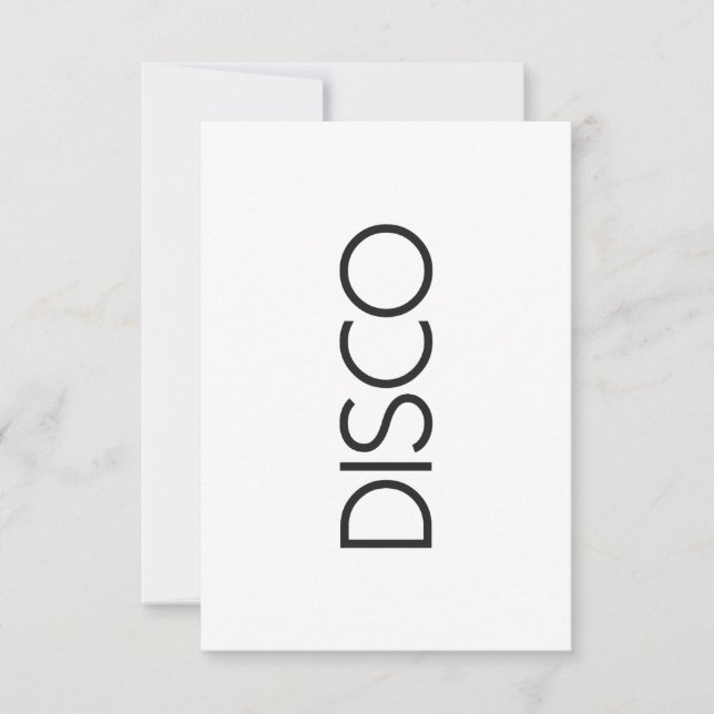 DISCO Dancing Inbjudningar (Framsida)