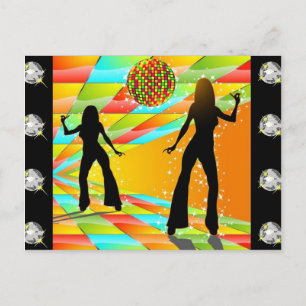 Disco Dancing Vykort