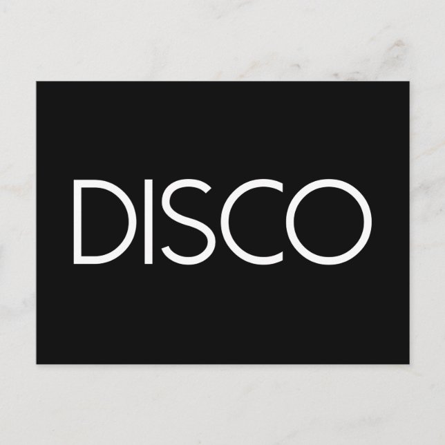 DISCO Dancing Vykort (Framsida)