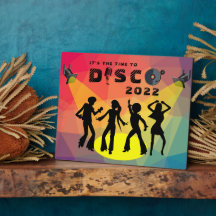 Disco dansar golv retro multifärgad firande