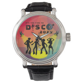 Disco dansar golv retro multifärgad firande armbandsur