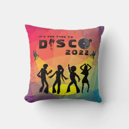 Disco dansar golv retro multifärgad firande kudde