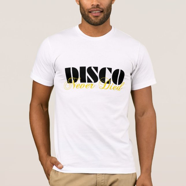 Disco dog aldrig t shirt (Framsida)