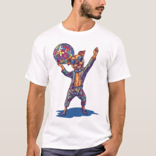 Disco Dog Delight � Rolig 70-talsfest Puppy T Shirt