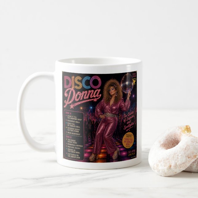 Disco Donna & Disco Dazzler Kaffemugg (Med munk)