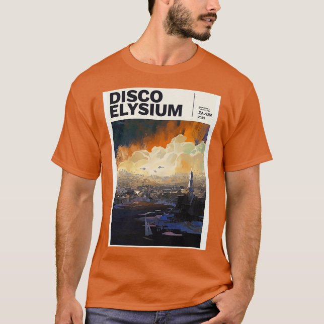 Disco Elysium Disco Elysium Disco Elysium Disco El T Shirt (Framsida)