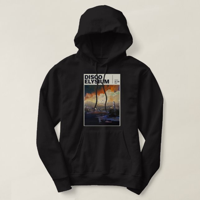 Disco Elysium Essential T Shirt Hoodie (Design framsida)