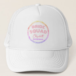 Disco Fever Bachelorette Bride Squad Bridesmaid Keps