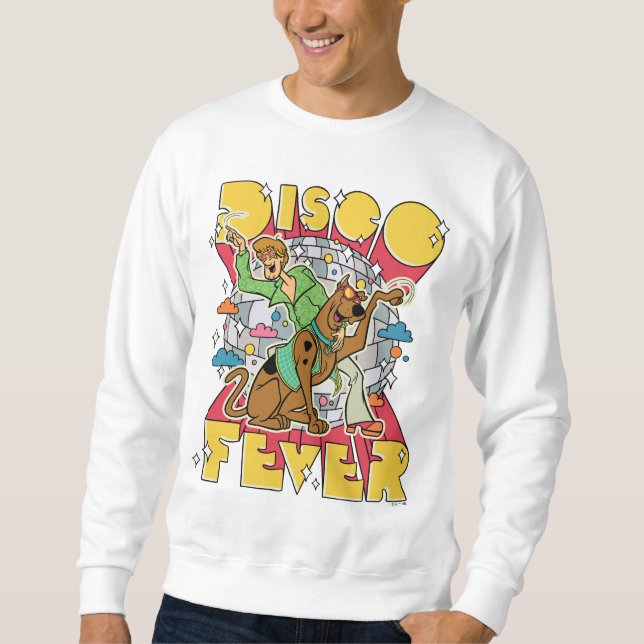 Disco Fever med Scooby och Shaggy Lång Ärmad Tröja (Framsida)