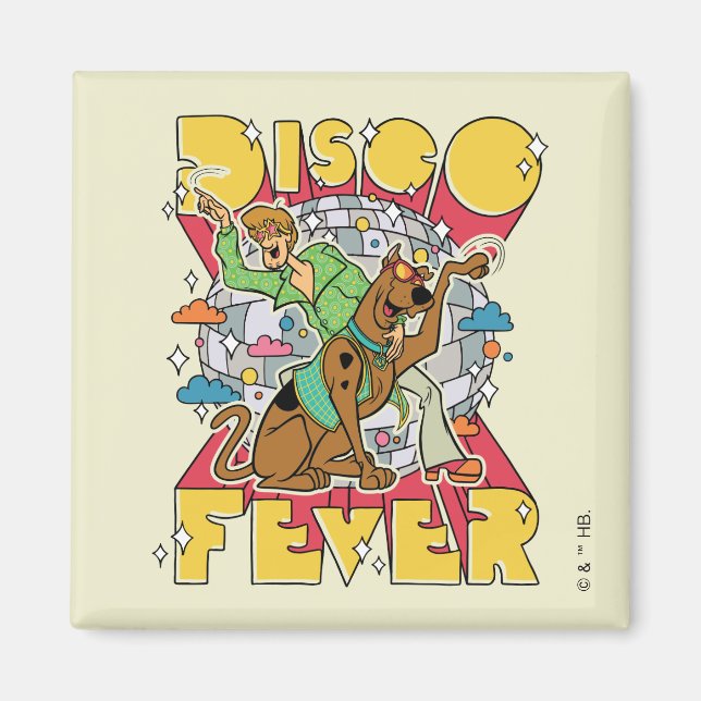 Disco Fever med Scooby och Shaggy Magnet (Framsidan)