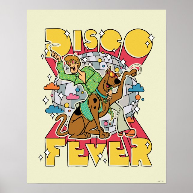 Disco Fever med Scooby och Shaggy Poster (Framsidan)