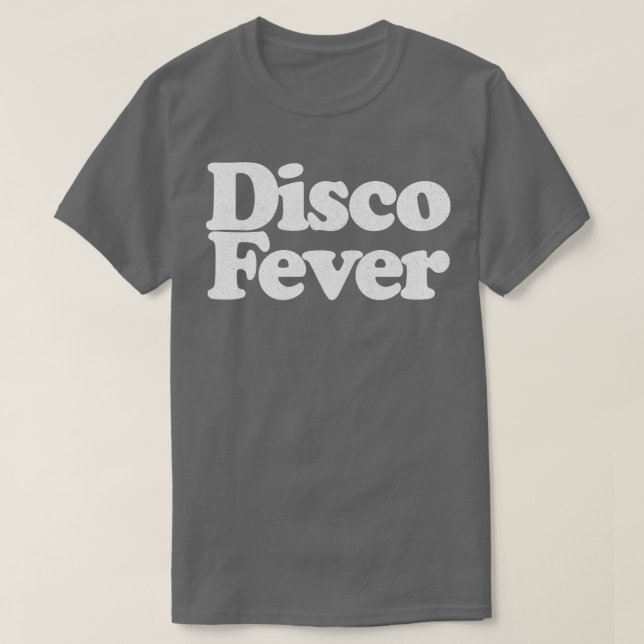 Disco Fever Retro-typografi T Shirt (Design framsida)