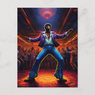 Disco Fever Strutsdjur Vykort