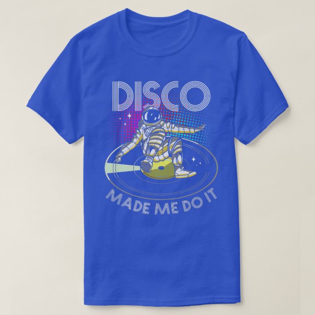 Disco gjorde mig till Astronaut DJ T Shirt (Design framsida)