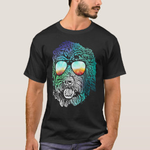 Disco Groovy Labradoodle Hund Gift T Shirt