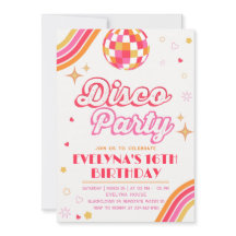 Disco Groovy Party-inbjudan