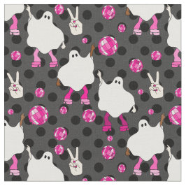 disco halloween african spökrosa tyg