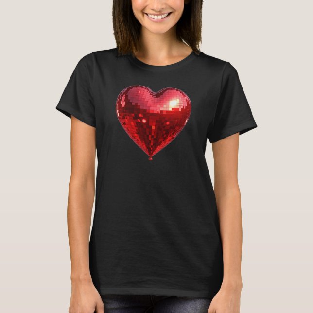 Disco Heart T Shirt (Framsida)