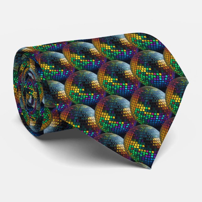 Disco Inferno Retro Holograf Tie Slips (Rullad)