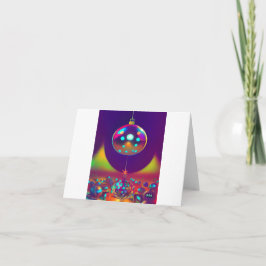 Disco-julkort boll helgdag kort