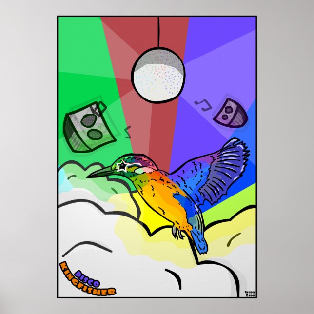 Disco Kingfisher Poster (Framsidan)