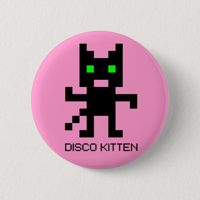 Disco Kitten Knapp (Framsida)