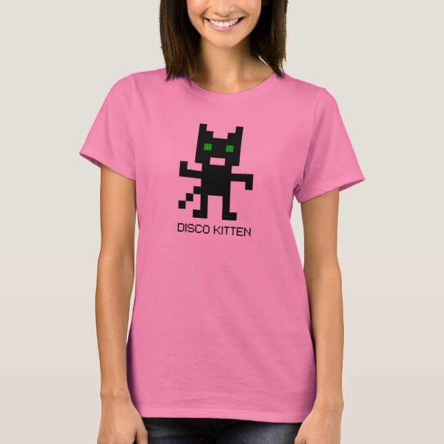 Disco Kitten T-shirt (Framsida)
