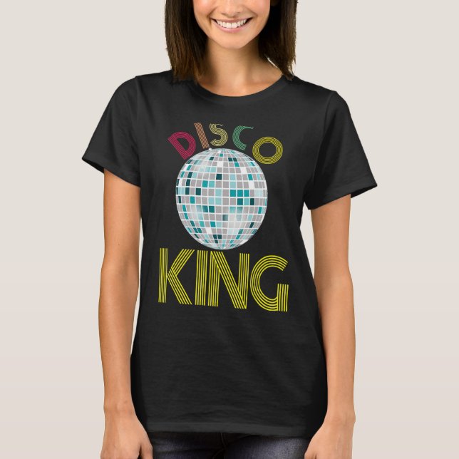 Disco Kung Shirt 1970 s Retro Party 70:s Halloween T Shirt (Framsida)