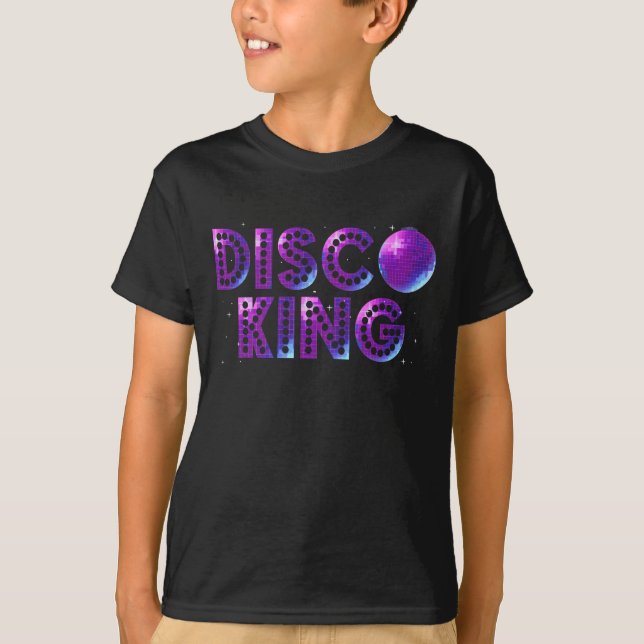 Disco Kung som dansar 70-talets 90-tal Music Kärle T Shirt (Framsida)