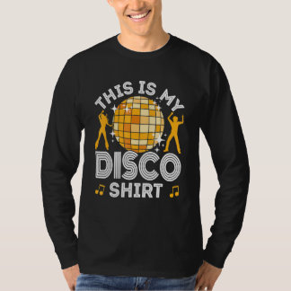 Disco Kvinnor Män 70- och 80-tals Kostym Det här ä T Shirt