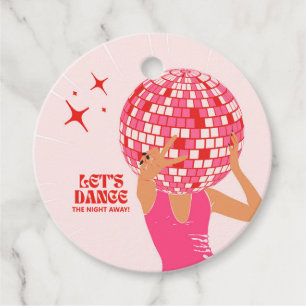 Disco Låt oss Dance vid natten Gåvor Etiketter
