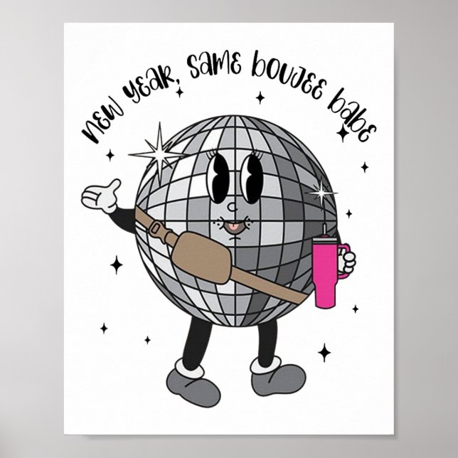 Disco Ll Nyår Samma Boujee God Jul  Poster (Framsidan)
