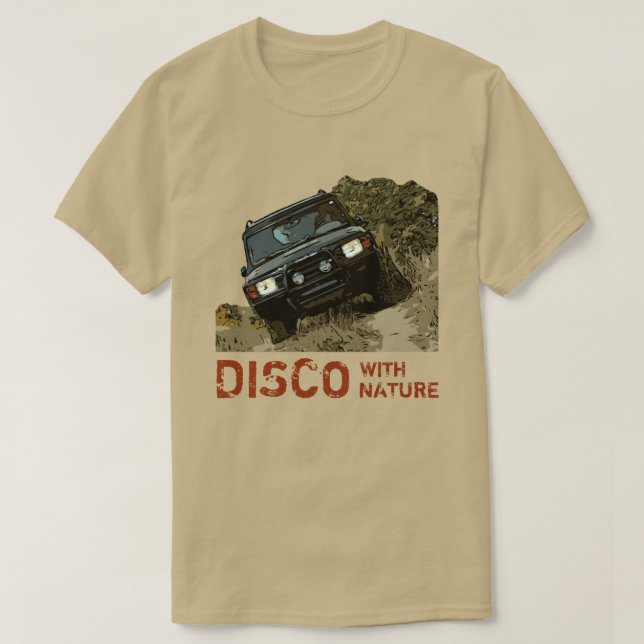 DISCO MED NATUR T-SHIRT (Design framsida)