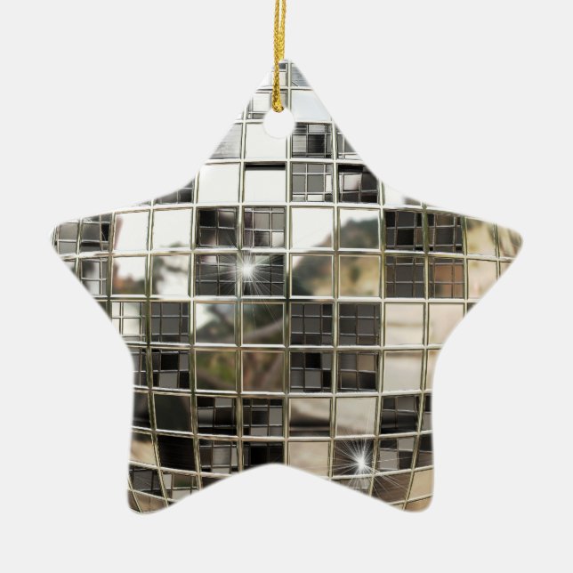 Disco Mirrorball Star Ornament (Framsidan)