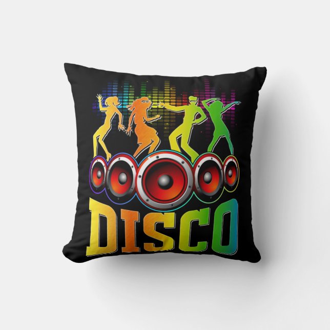 Disco Music 80s 90s Party Groove Funky Music Kudde (Framsida)