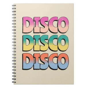 Disco Music Anteckningsbok
