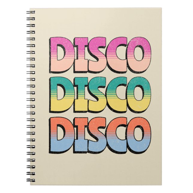 Disco Music Anteckningsbok (Framsidan)