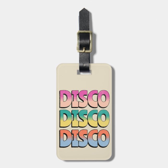 Disco Music Bagagebricka (Vertikal Framsida)