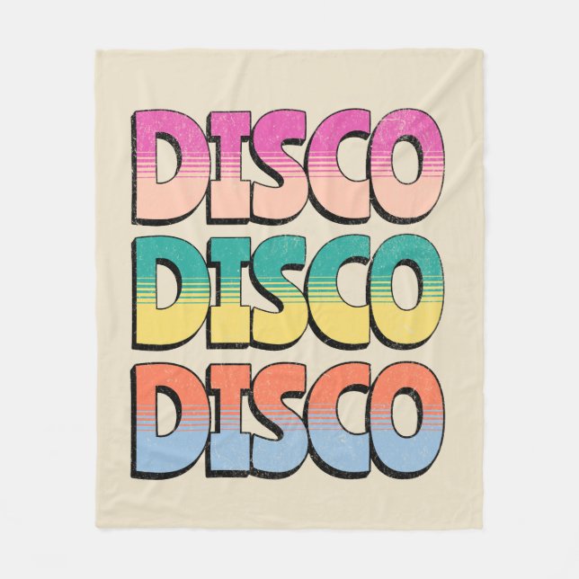 Disco Music Fleecefilt (Framsidan)