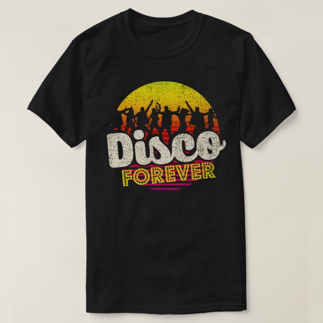 Disco Music Forever 1 T Shirt (Design framsida)