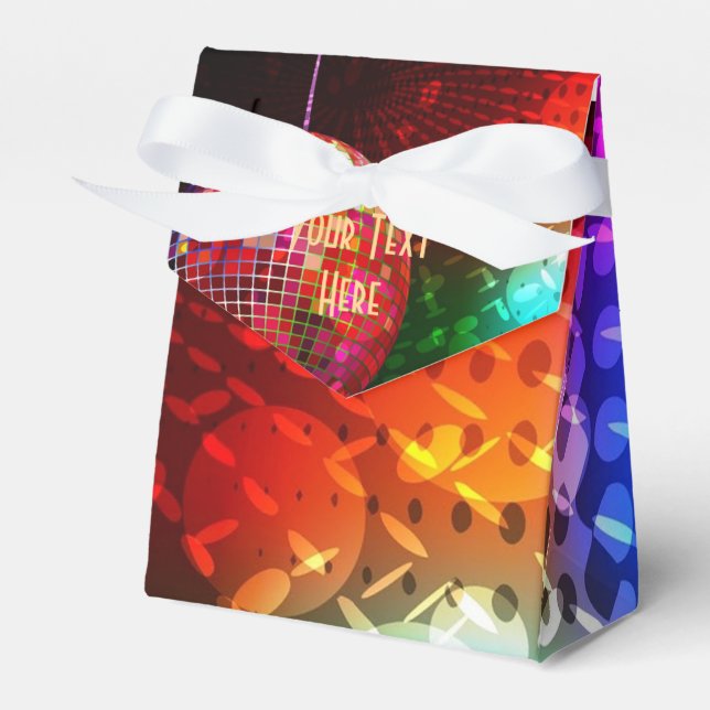 Disco Natt Retro 70:s Disco Boll-favoritruta Presentaskar (Framsidan Sidan)