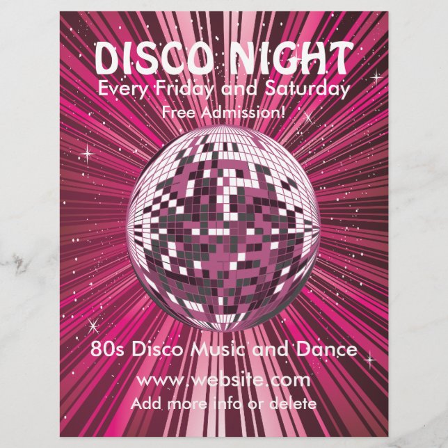 Disco Night Music Flyer (Framsidan)