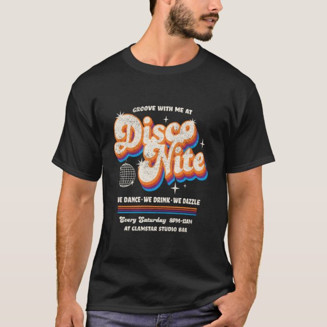 Disco Nite T Shirt (Framsida)