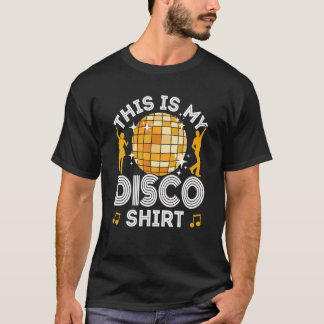 Disco Outfit Manar Women 70s & 80s Costume Detta ä T Shirt