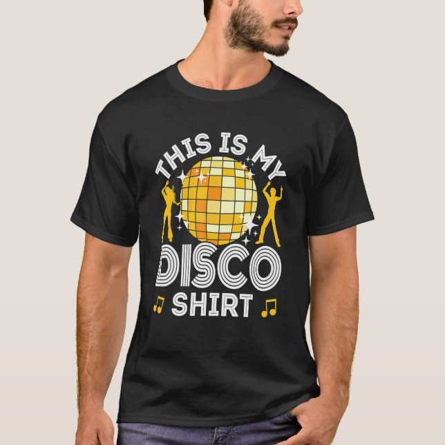 Disco Outfit Women Manar, 70s & 80s Costume, det h T Shirt (Framsida)
